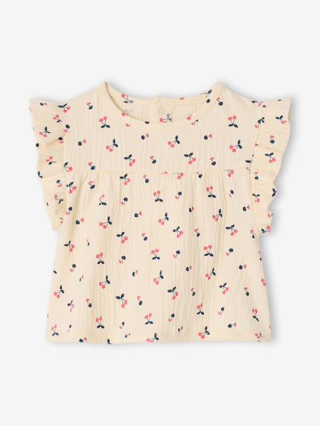 Babyset voor meisjes T-shirt short heupband leiblauw - vertbaudet enfant 