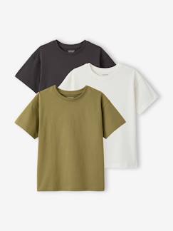 -Lot de 3 t-shirts Basics garçon unis