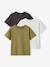 Lot de 3 t-shirts Basics garçon unis olive - vertbaudet enfant 