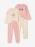 Set van 2 pyjama's met lange mouwen voor meisjes rozen - vertbaudet enfant 