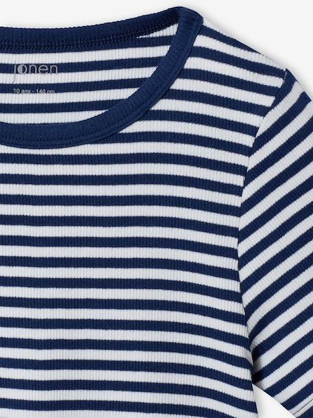 Lot 3 T-shirt côtelé écru - vertbaudet enfant 