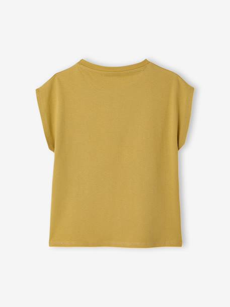 T-shirt fille coton bio olive - vertbaudet enfant 