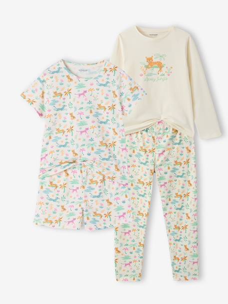 Fille-Pyjama, surpyjama-Lot de 2 pyjamas jungle fille