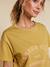 T-shirt manches courtes coton bio olive - vertbaudet enfant 