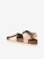Sandales enfant cuir à doubles boucles or+rose pâle - vertbaudet enfant 