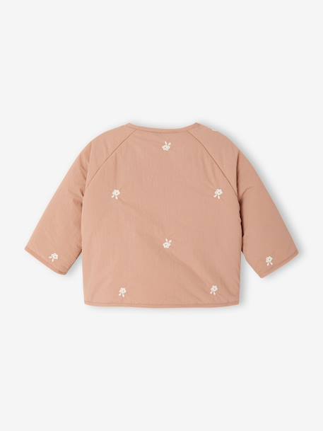 Veste brodée bébé fille noix de pécan - vertbaudet enfant 