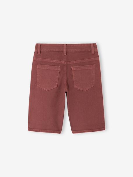 Bermuda garçon 5 poches argile+bleu grisé+terracotta+vert émeraude - vertbaudet enfant 