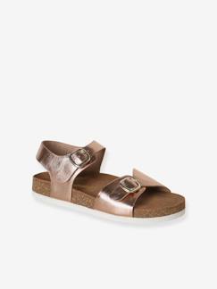 -Leren sandalen voor kinderen met dubbele gespen