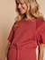 Robe longue grossesse et allaitement kaki+terracotta - vertbaudet enfant 