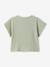 Blouse manches courtes blanc imprimé+vert amande - vertbaudet enfant 