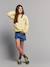 Sweat 'Just Chill' jaune pâle - vertbaudet enfant 