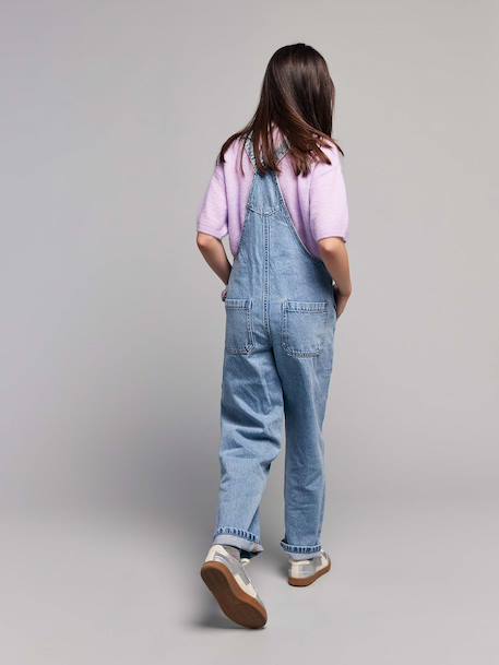 Salopette fille denim bleu clair - vertbaudet enfant 