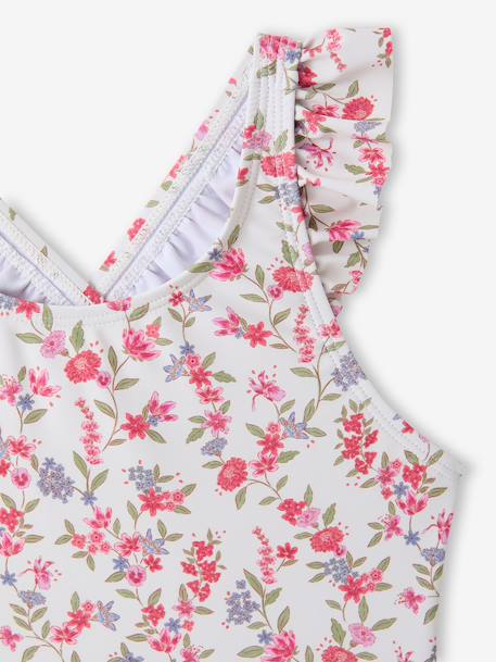 Badpak met ruches meerkleurig - vertbaudet enfant 