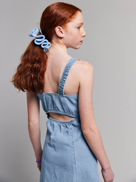 Robe ouverture dos bleu clair - vertbaudet enfant 