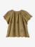 Blouse manches courtes broderie anglaise kaki - vertbaudet enfant 