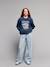 Pantalon large fille rayé rayé bleu - vertbaudet enfant 