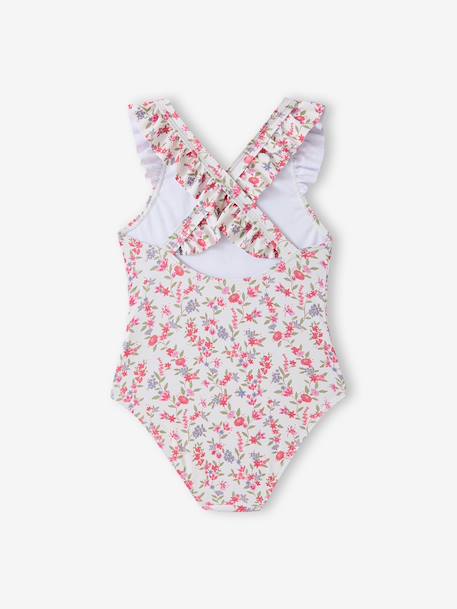Badpak met ruches meerkleurig - vertbaudet enfant 