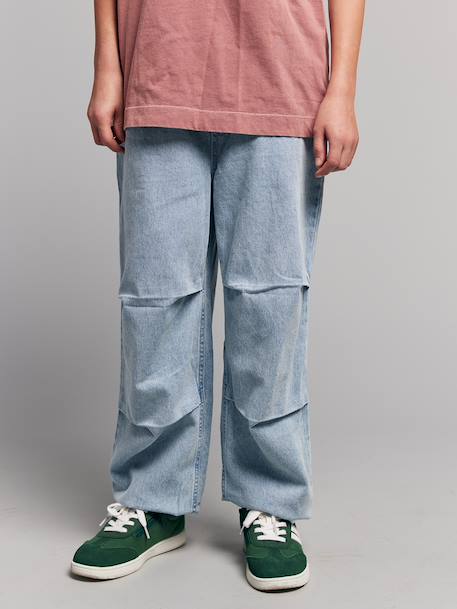 Pantalon parachute denim denim bleached - vertbaudet enfant 