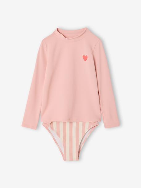 Maillot de bain anti UV 2 pièces rose - vertbaudet enfant 