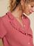 Damesblouse met volants oudroze - vertbaudet enfant 