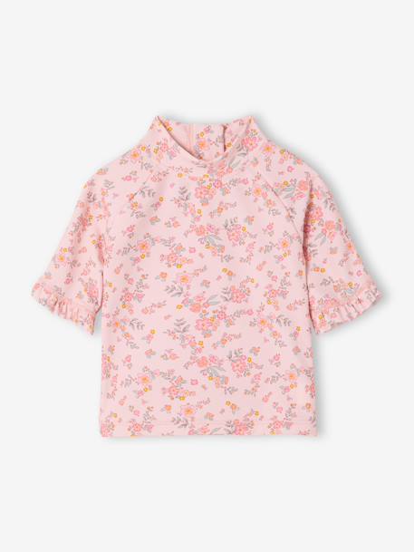 Anti-uv badpak 3-delig roze (poederkleur) - vertbaudet enfant 