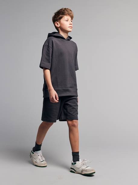 Set met short en sweater met korte mouwen antraciet - vertbaudet enfant 