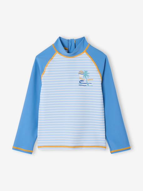Ensemble manches longues short anti UV bleu azur - vertbaudet enfant 