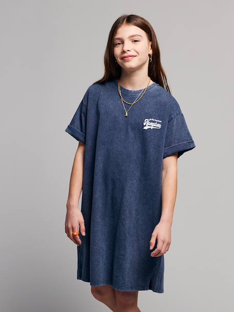 Robe T-shirt marine - vertbaudet enfant 
