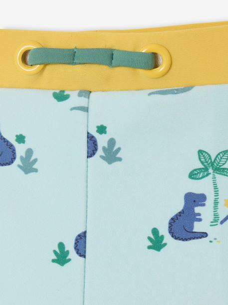 Maillot de bain bébé dino turquoise - vertbaudet enfant 
