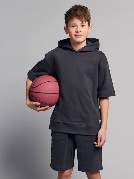 Set met short en sweater met korte mouwen antraciet - vertbaudet enfant 