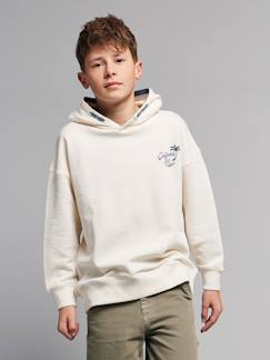 -Sweat capuche garçon oversize imprimé dos
