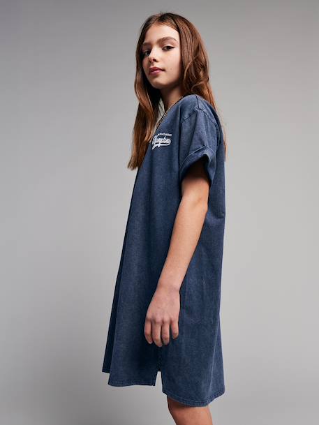 Robe T-shirt marine - vertbaudet enfant 