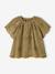 Blouse manches courtes broderie anglaise kaki - vertbaudet enfant 