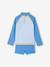 Set met lange mouwen en UV-werende short azuurblauw - vertbaudet enfant 