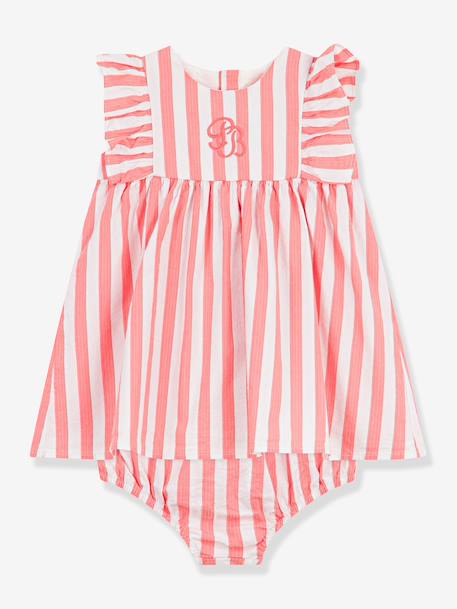 Ensemble robe sans manches et bloomer bébé abricot - vertbaudet enfant 