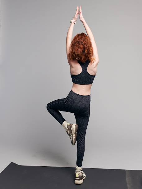 Ensemble fille brassière legging anthracite - vertbaudet enfant 