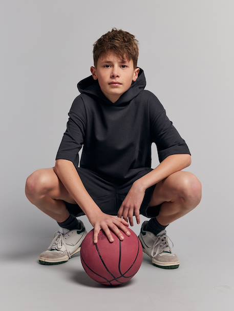 Ensemble short sweat manches courtes anthracite - vertbaudet enfant 