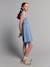 Robe ouverture dos bleu clair - vertbaudet enfant 