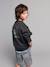 Sweater voor jongens met ronde oversized kraag antraciet - vertbaudet enfant 