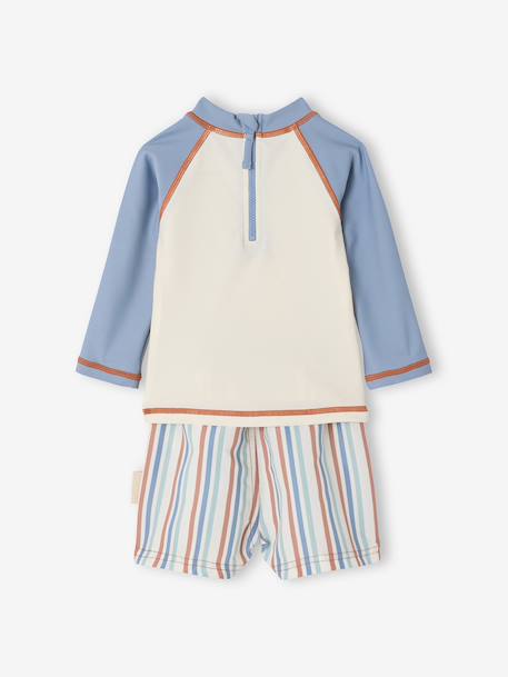 UV-werend babypakje grijsblauw - vertbaudet enfant 