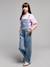 Salopette fille denim bleu clair - vertbaudet enfant 