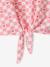 T-shirt fille imprimé noeud fantaisie manches courtes blanc+lavande+rose - vertbaudet enfant 