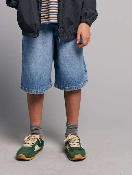 Lange denim bermuda double stone - vertbaudet enfant 