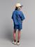 Ensemble short chemise fille denim léger bleu moyen - vertbaudet enfant 