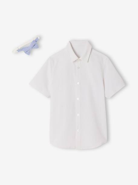 Chemise manches courtes noeud papillon blanc - vertbaudet enfant 