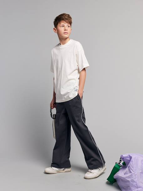 Lot 2 T-shirt manches courtes bleu grisé - vertbaudet enfant 