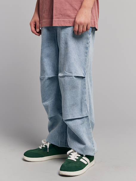 Pantalon parachute denim denim bleached - vertbaudet enfant 