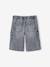 Bermuda skateur denim bleached+denim gris - vertbaudet enfant 