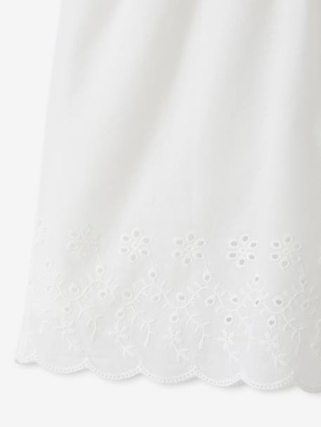 Combishort brodée coton blanc - vertbaudet enfant 
