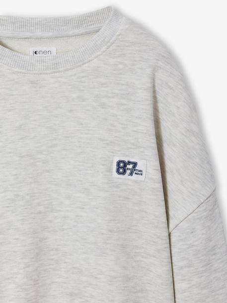 Sweat sport gris chiné - vertbaudet enfant 